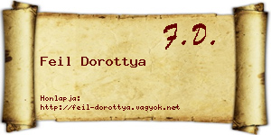Feil Dorottya névjegykártya