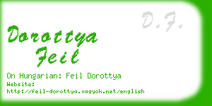 dorottya feil business card